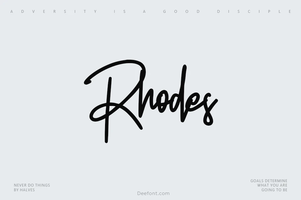 Rhodes Font