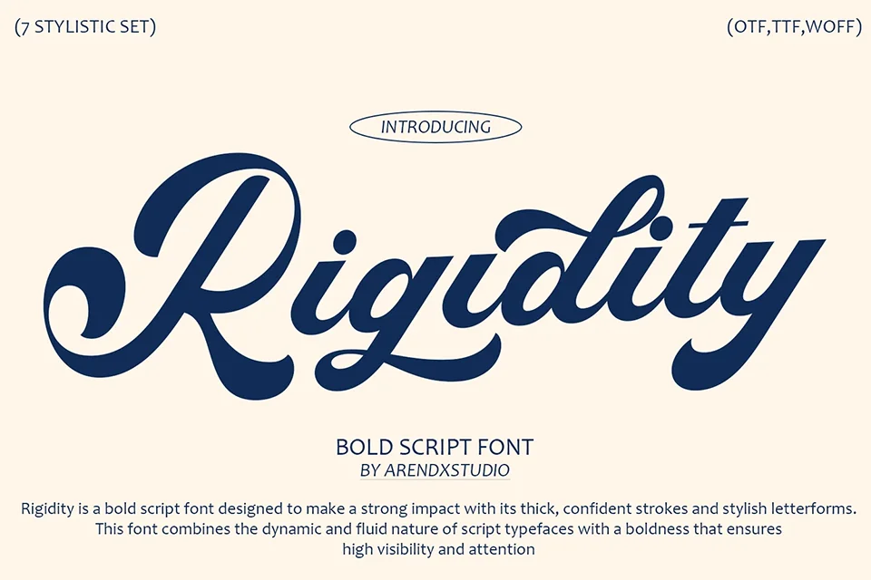 Rigidity Font download