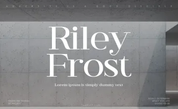 Riley Frost Font