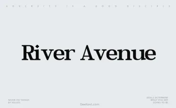 River Avenue Font