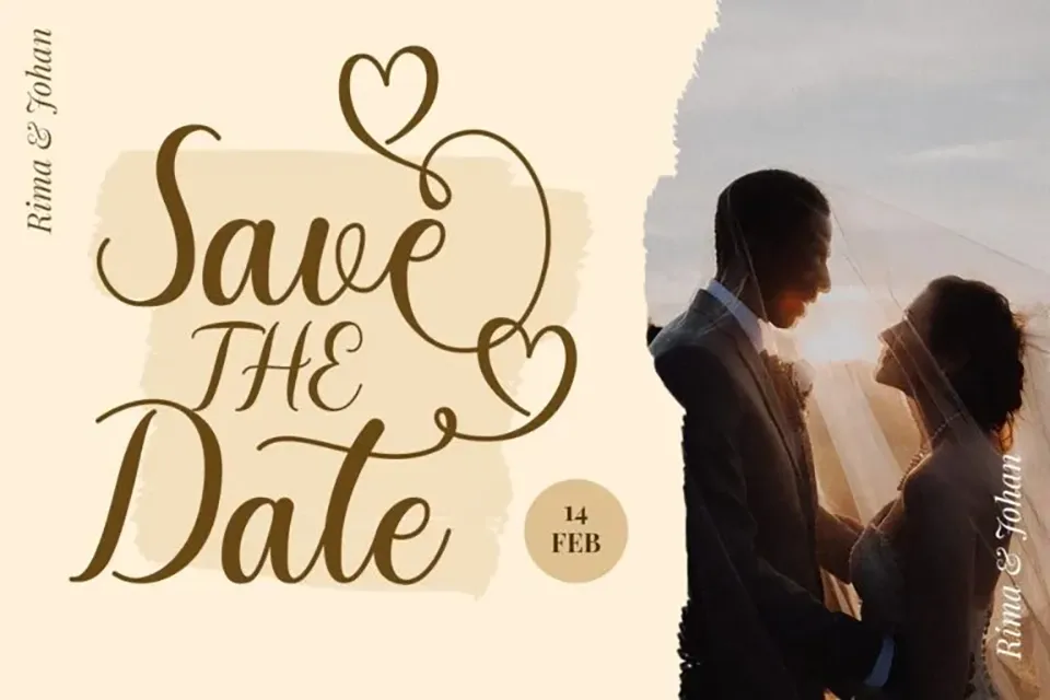 Romantic Dates Font