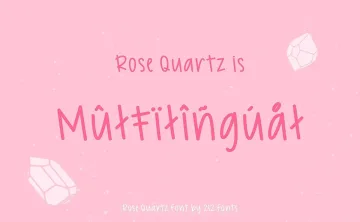 212 Rose Quartz Font