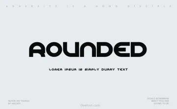 Rounded Line 7 Font