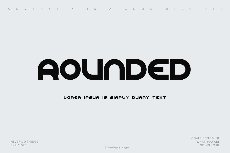 Rounded Line 7 Font