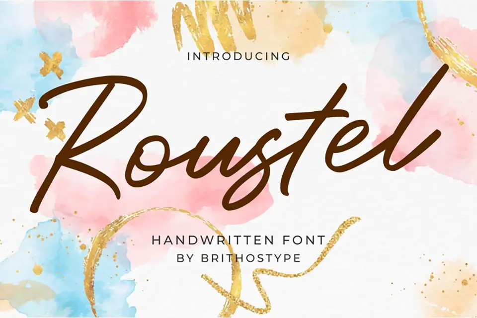 Roustel Handwritten Font