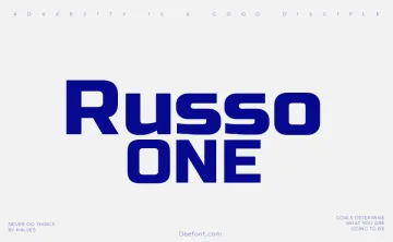 Russo One Font