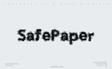 Safe Paper Font