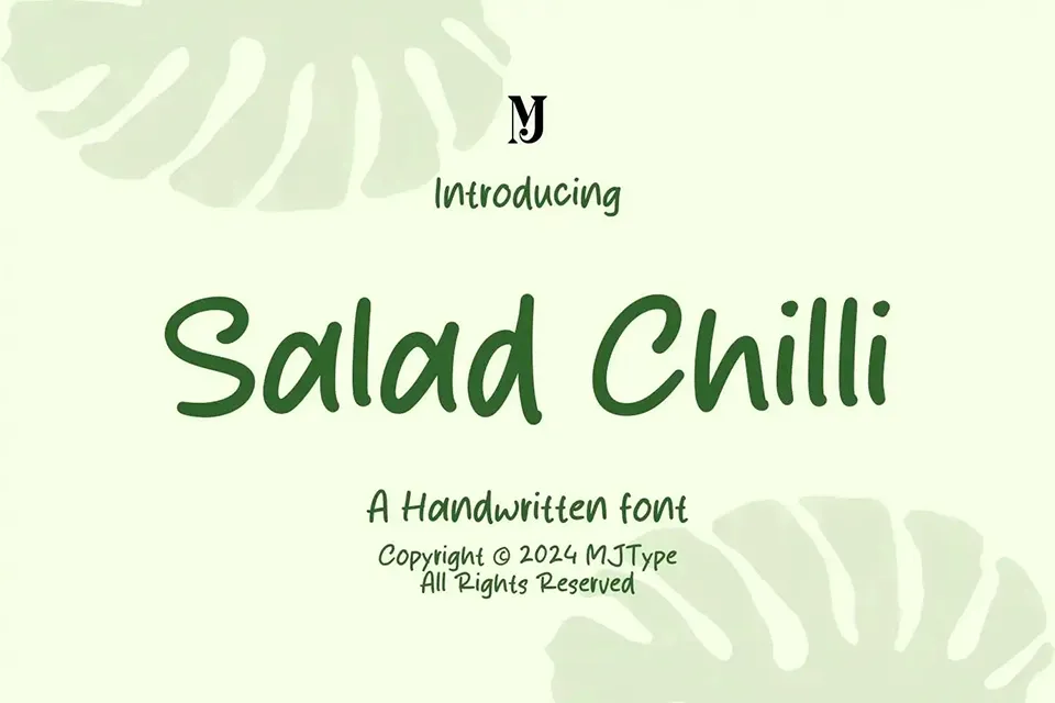 Salad Chilli Font