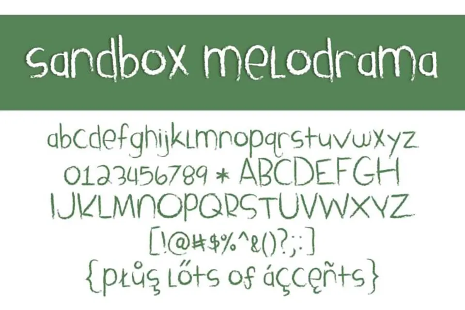 Sandbox Melodrama Font