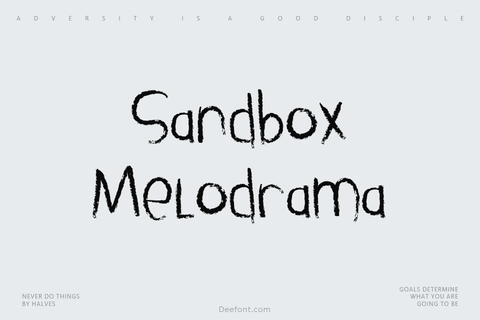 Sandbox Melodrama Font