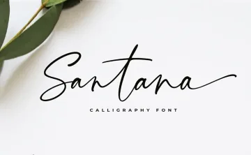 Santana Calligraphy Font