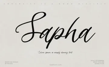 Sapha Font