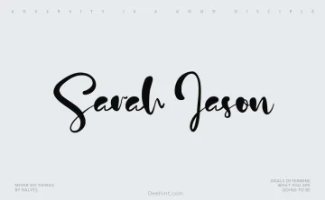 Sarah Jason Font