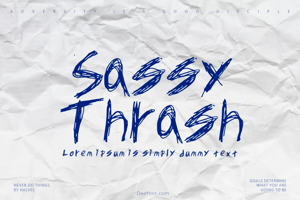 Sassy Thrash Font