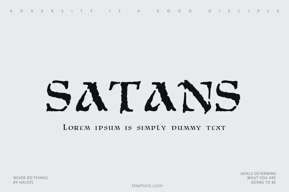 Satans Minions Font