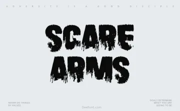 Scare Arms Font