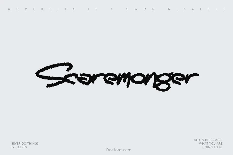 Scaremonger Font