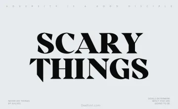 Scary Things Font