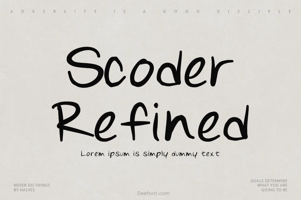 Scoder Refined Font