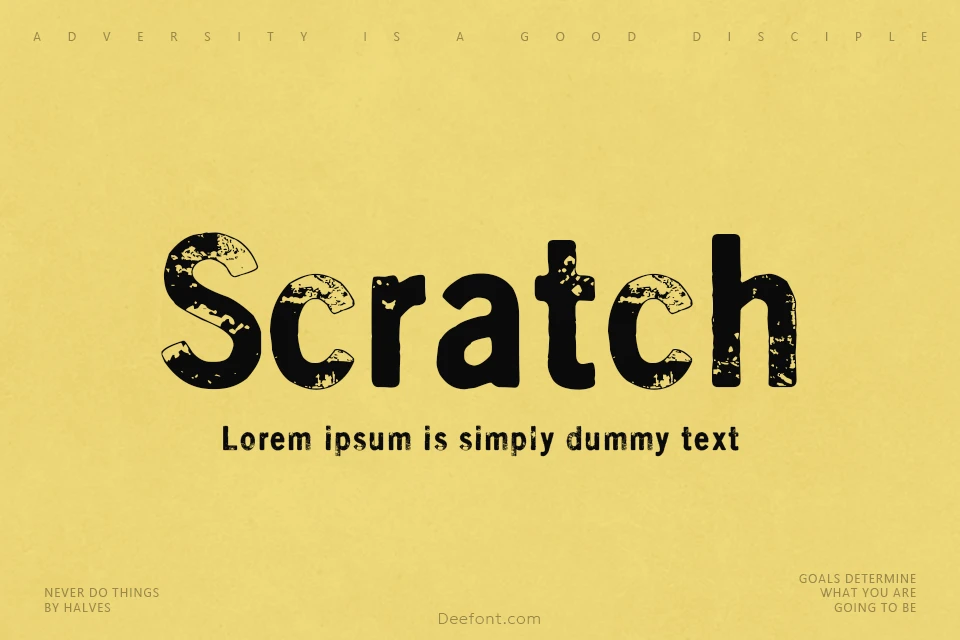 Scratch X Font