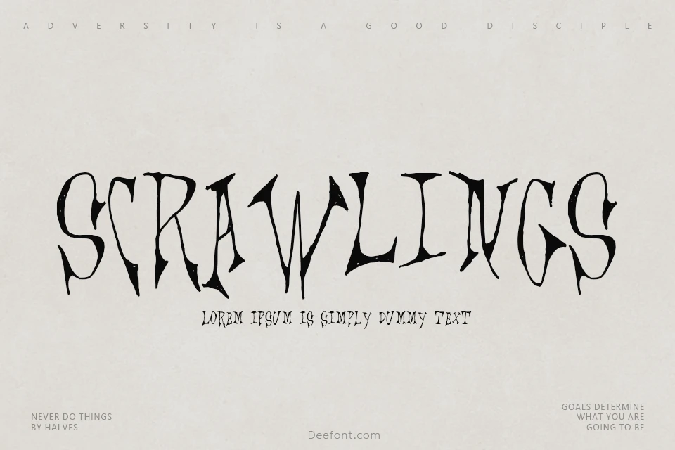 Scrawlings Font