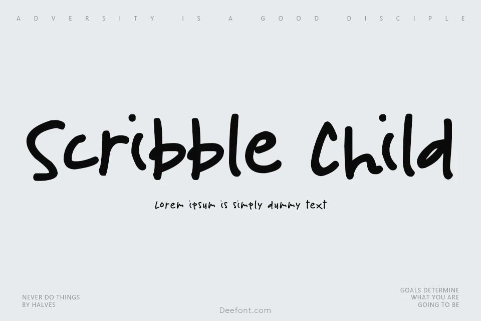 Scribble Child Font