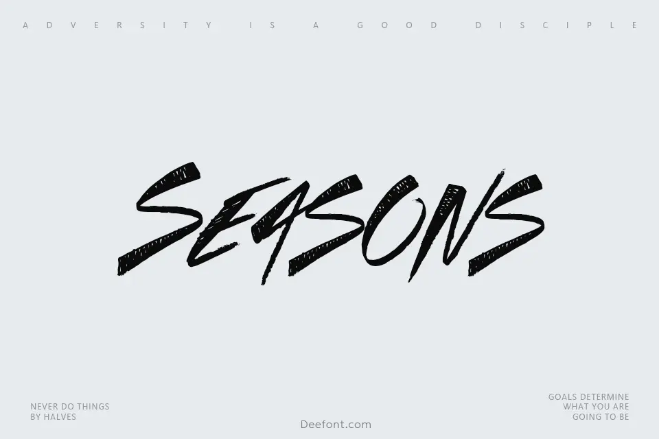 Seasons Font