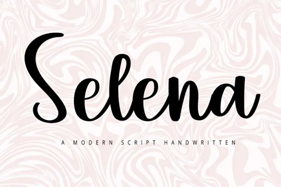 Selena Script Font