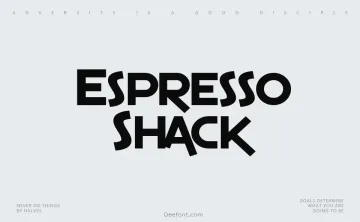 SF Espresso Shack Font Family