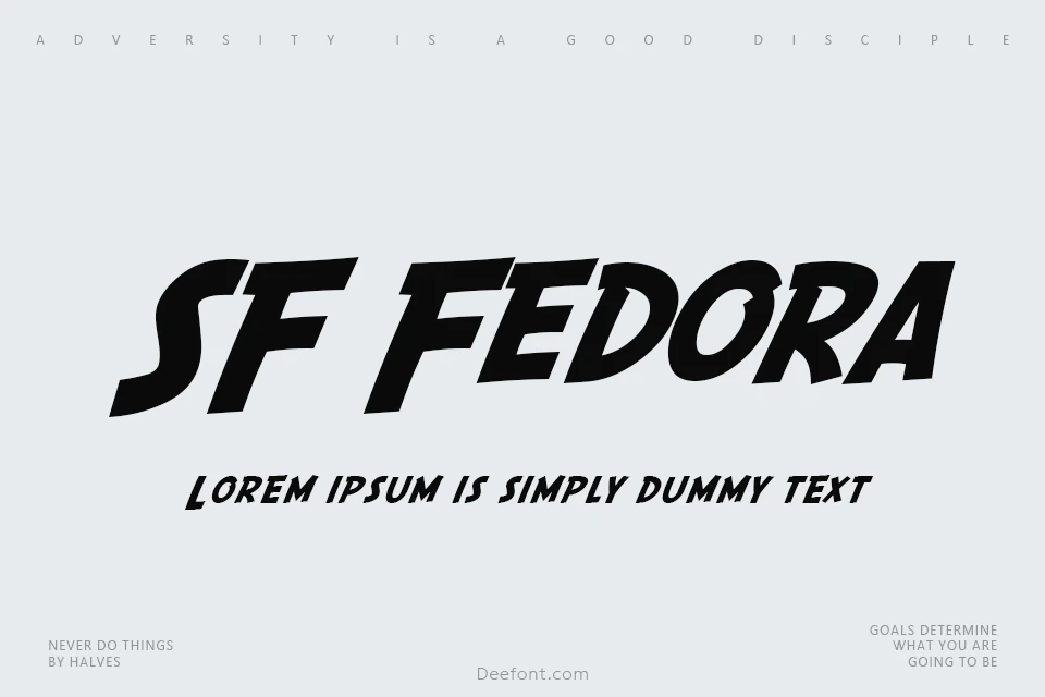 SF Fedora Font