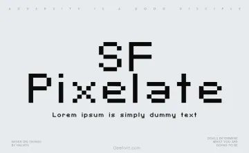 SF Pixelate Font Family