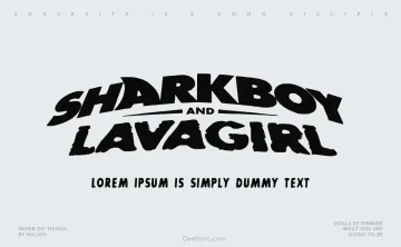 SharkBoy and LavaGirl Font