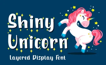 Shiny Unicorn Font