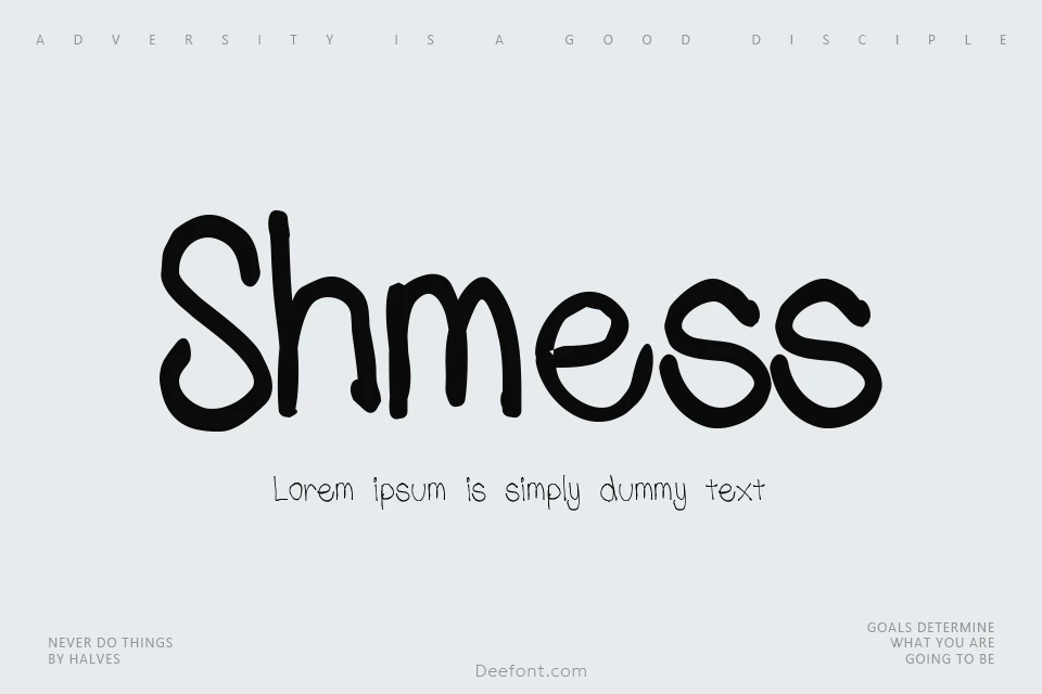 Shmess Font