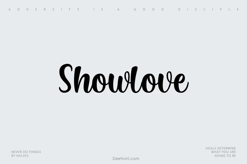 Showlove Font
