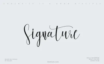 Signature Typeface