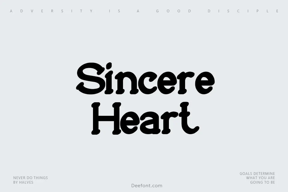 Sincere Heart Font
