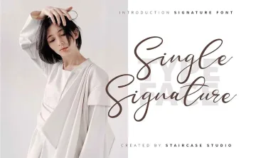 Single Signature Font