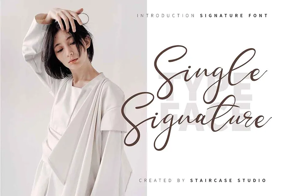 Single Signature Font