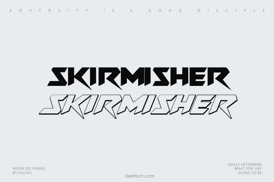 Skirmisher Font Family