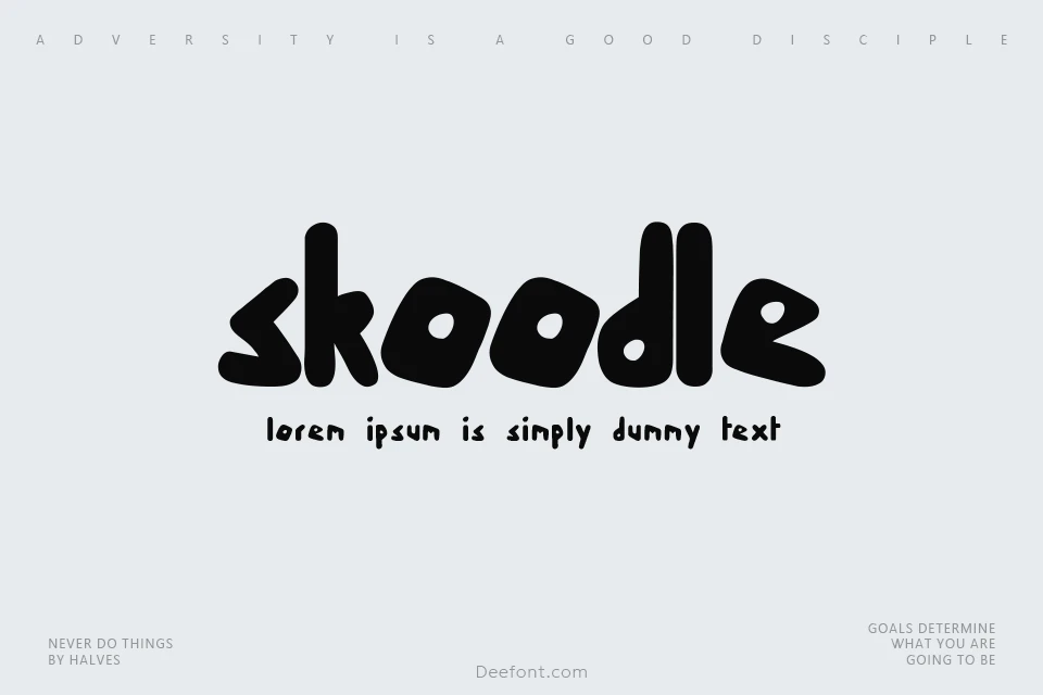 Skoodle Font