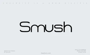 Smush Font Family