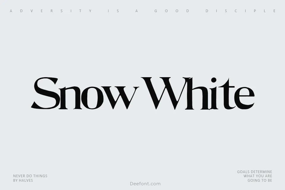 Snow White Font