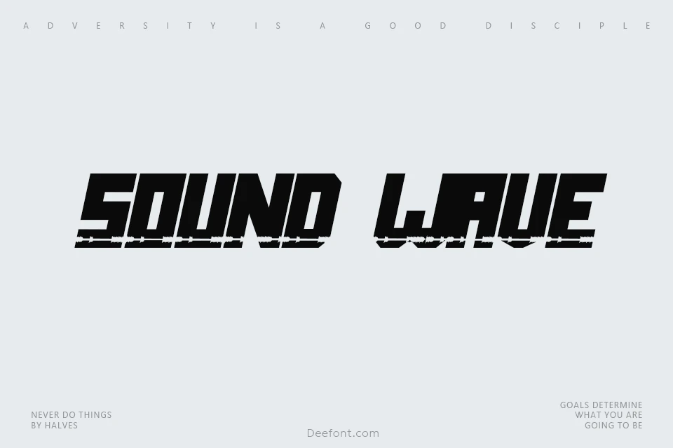 Sound Wave Font