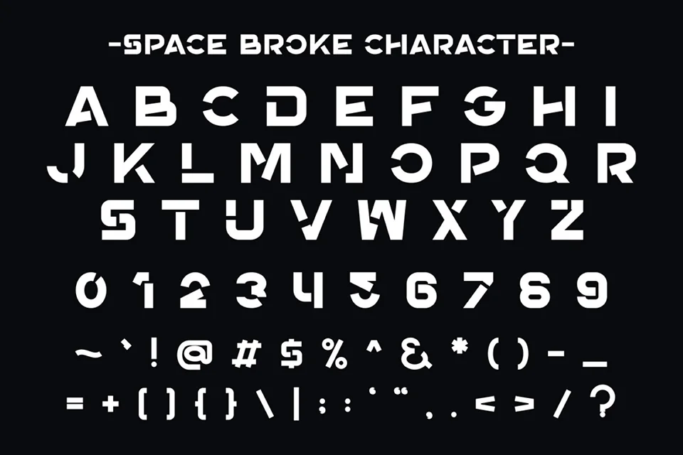 Space Broke Font download