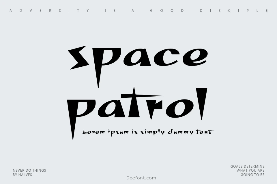 Space Patrol Font