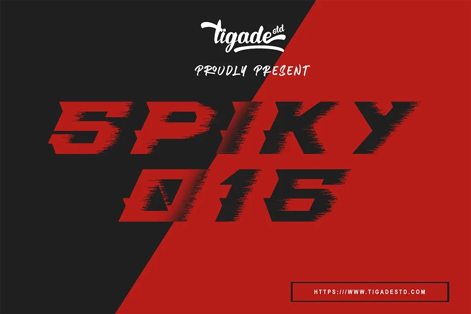 Spiky-016 Font