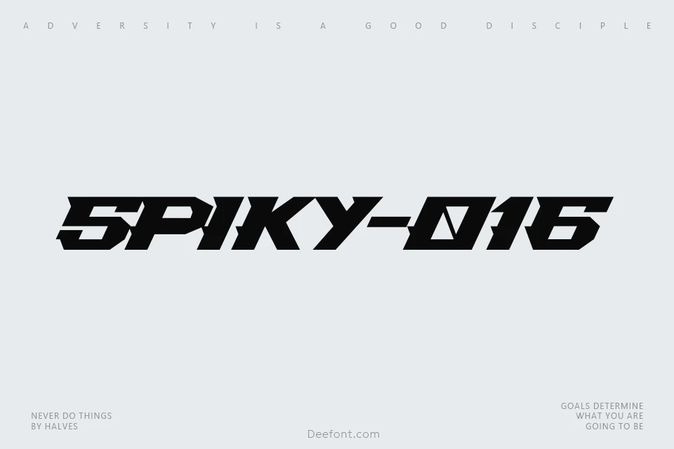 Spiky-016 Font