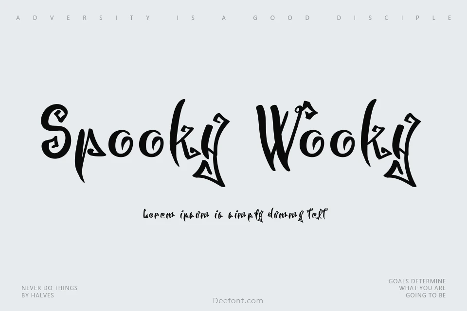 Spooky Wooky Font