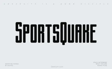 SportsQuake Font